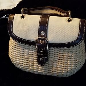 Vintage Etienne Aigner straw purse